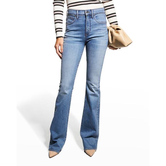 Veronica Beard Beverly Skinny Flare Light Blue Women Jeans 25 - Picture 1 of 5
